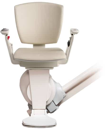 Le monte-escalier Otolift Modul-Air est disponible en blanc perle