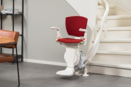 Grâce au monorail le plus fin et la Reverse Drive Technology, le Modul-Air est la solution parfaite pour presque chaque type d'escalier.